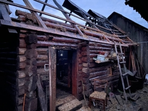 В Сенно горела баня