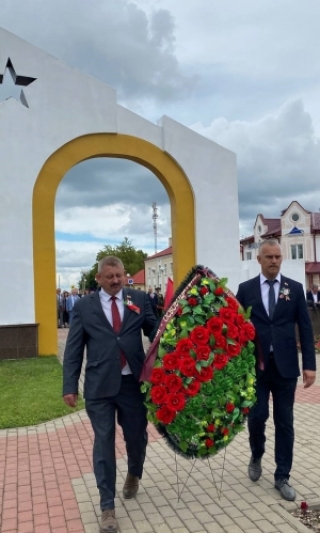 У Сянно прайшоў мітынг, прысвечаны Дню Незалежнасці Рэспублікі Беларусь<br />