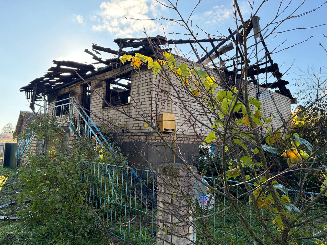 На пожаре в г.Сенно погибла женщина