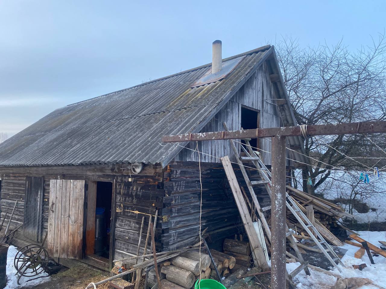 Горела баня