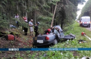 У Сенненскім раёне іншамарка ўрэзалася ў прыдарожнае дрэва, кіроўца загінуў<br />