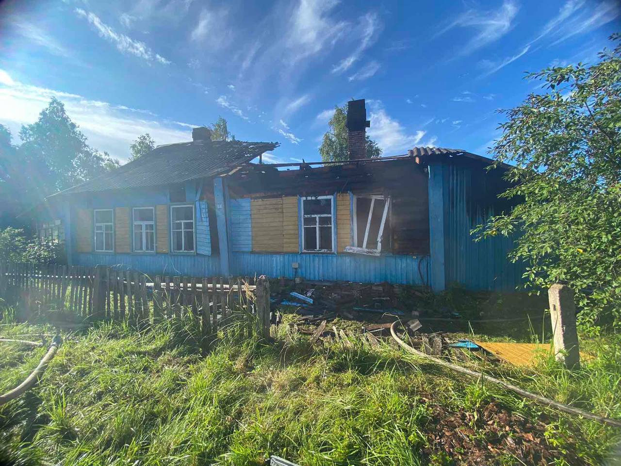 На пожаре в Богушевске пенсионерку спас очевидец, один мужчина – погиб
