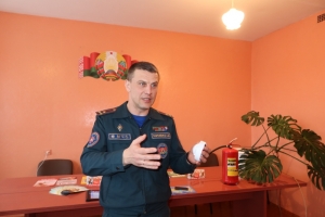 Сенненский район с рабочим визитом посетил первый заместитель начальника областного управления МЧС Андрей Гавриленко