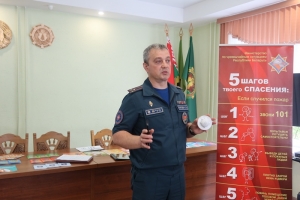 Сенненский район с рабочим визитом посетил заместитель начальника областного управления МЧС Сергей Маркевич